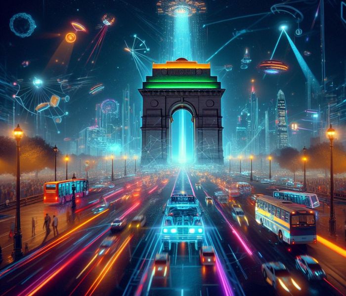 Delhi in 2050 by Artificial Intelligence on Delhi Views aka Dilli Views