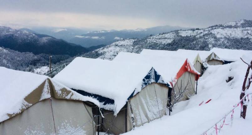 Kanatal snowfall in winters