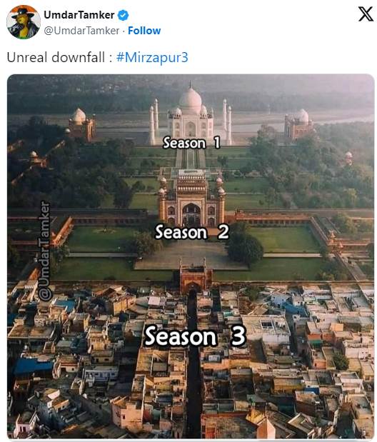 Mirzapur 3 review funny meme